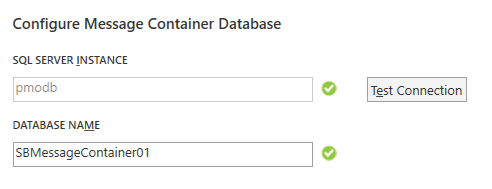 Service Bus Configuration - Configure Message Container Database - Configure Workflow Manager For SharePoint 2016