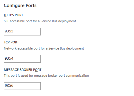 Service Bus Configuration - Configure Ports - Configure Workflow Manager For SharePoint 2016