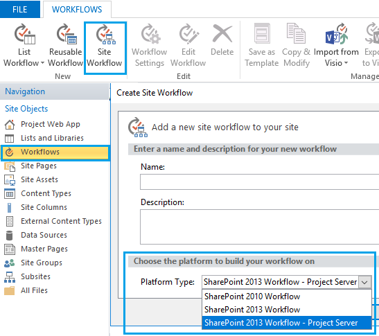 Check SharePoint Workflow 2013 Platform is listed in SharePoint Designer