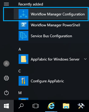 Workflow Manager Configuration for SharePoint 2016