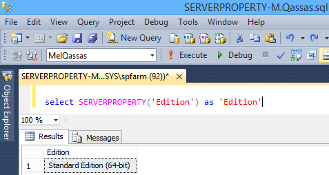 SERVERPROPERTY('Edition')