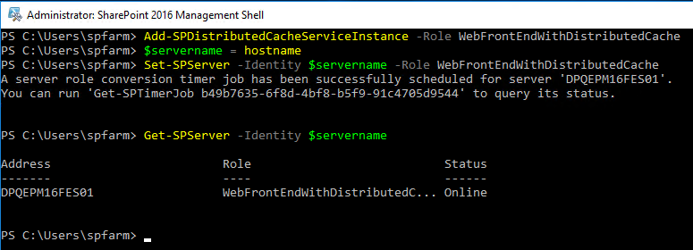 Convert SharePoint Role Using PowerShell