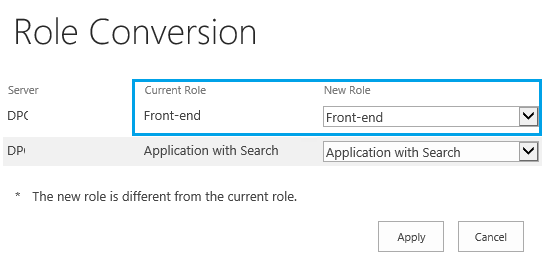 Convert Web Front End Role to Web Front End With Distributed Cache Role﻿