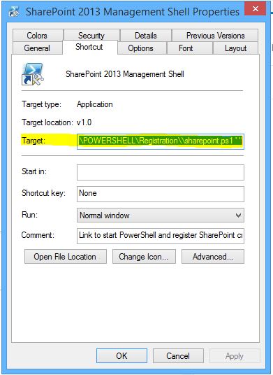 Run SharePoint Management Shell with old version