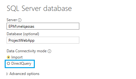 Change from Import Mode to DirectQuery Mode in Power BI