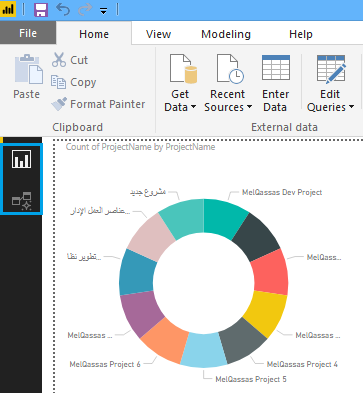 Fix visuals in Power BI