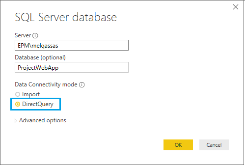 Switch from Import Mode to DirectQuery Mode in Power BI