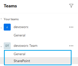 Channels in Microsoft Teams