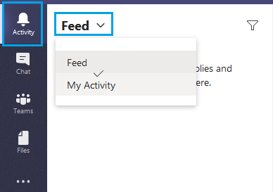 Follow up your activity in Microsoft Teams