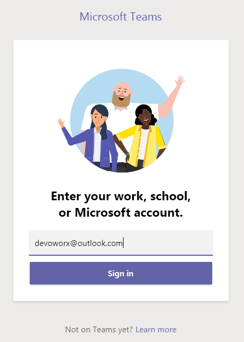 Install Microsoft teams for windows