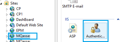 Authentication Settings in IIS