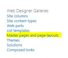 Create Custom Page Layout in SharePoint 2016