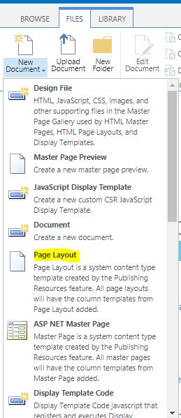 Create Custom Page Layout in SharePoint 2016 using SharePoint Designer 2013