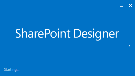 Open SharePoint Designer 2013