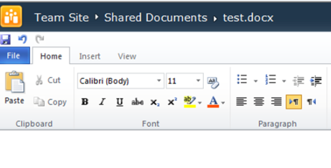 Open word documents in browser