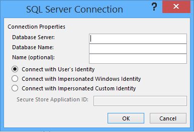 SQL-Server-Connection in external content type in SharePoint