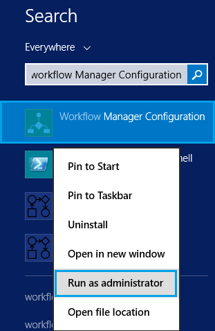 Run Workflow Manager Configuration