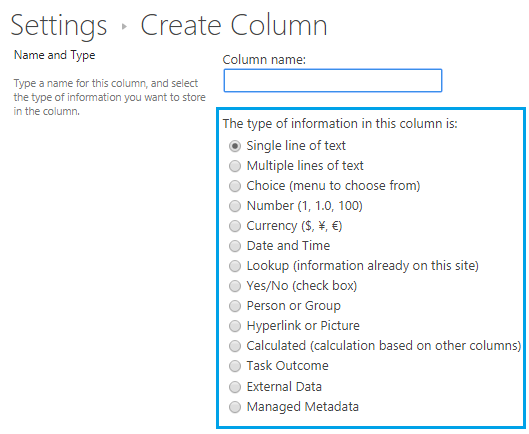 SharePoint 2019 Column Limitations