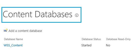 SharePoint 2019 Content Database Limitations