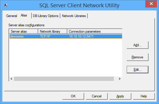 SQL Server Alias for SharePoint