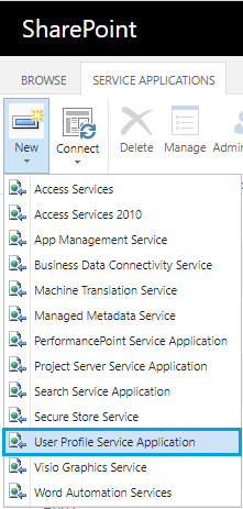 User Profile Service Application for SharePoint 2019