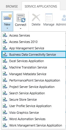Configure Business Data Connectivity Service in SharePoint