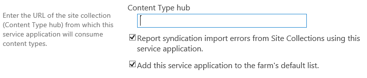 Content Type hub URL in Managed Metadata Service