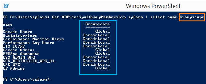 Get groups for a user powershell