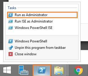 Run Windows PowerShell as Administrator