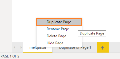 Duplicate Page in Power BI