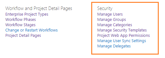 Manage Security Permissions in Project Server