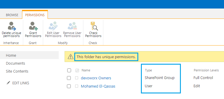 get unique permissions for a folder in SharePoint using JSOM