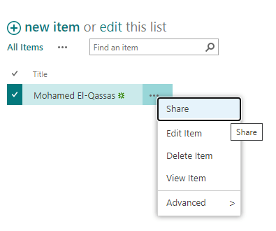 hide share menu item in SharePoint Online