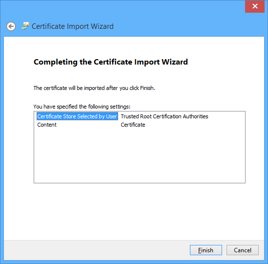 import Workflow Manager SSL Certificate