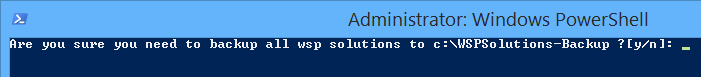 Confirm backup all wsp solutions in SharePoint 2019 using PowerShell