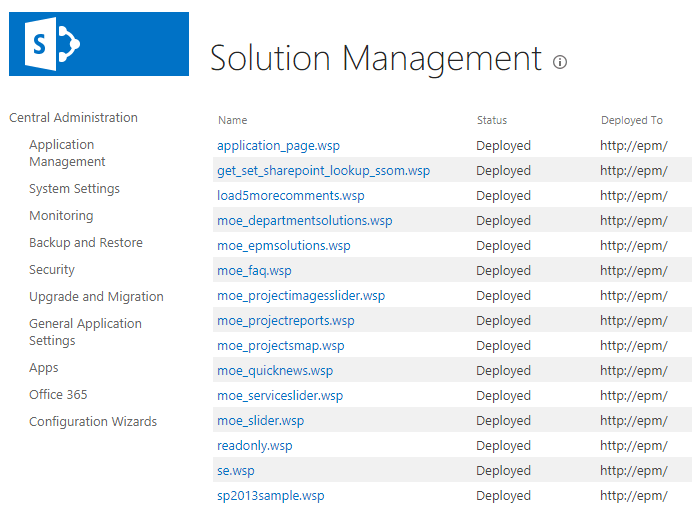 backup all WSP sharepoint farm solutions using PowerShell