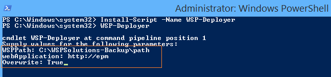 deploy WSP SharePoint 2016 PowerShell
