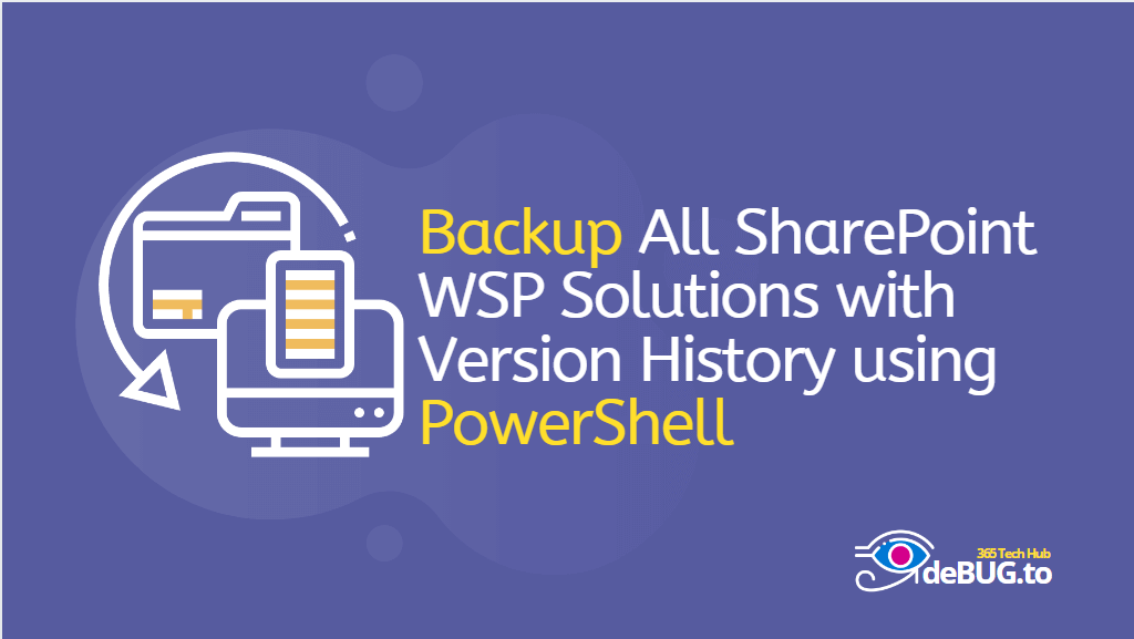 export and backup SharePoint WSP powershell