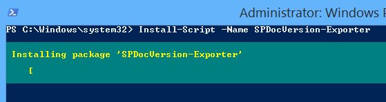 install script from PowerShell Gallery