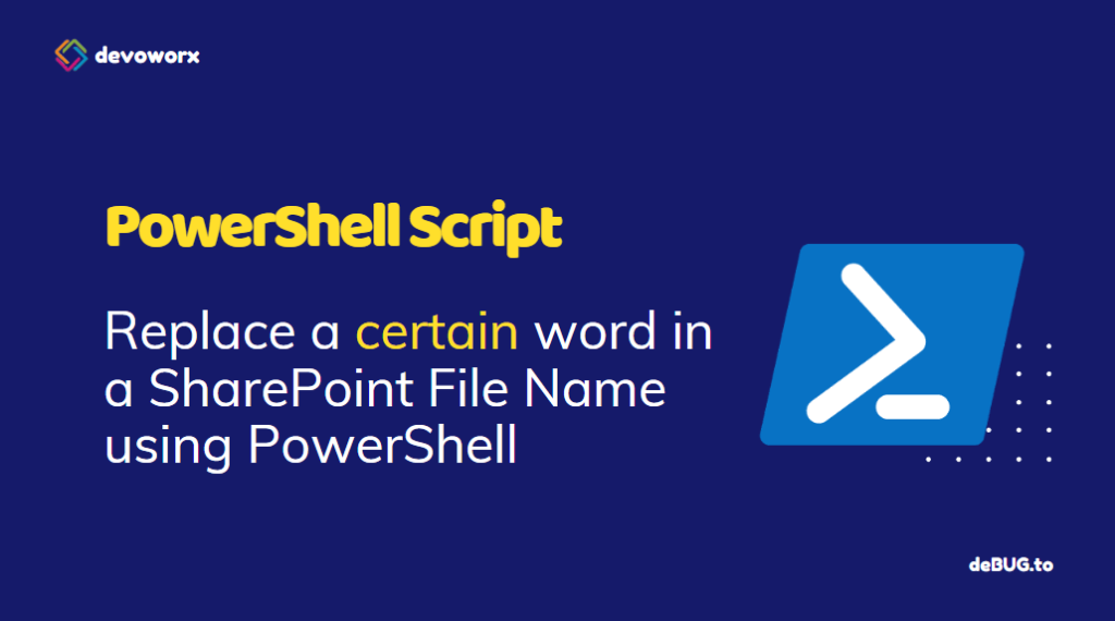 How to replace SharePoint file name using PowerShell