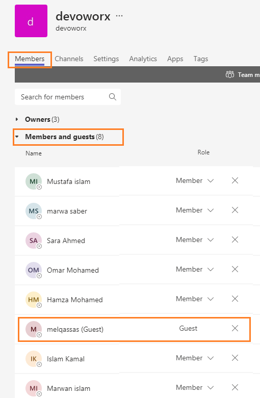 find guests in your teams in Microsoft Teams
