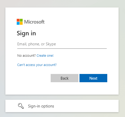 Log in to Microsoft Teams