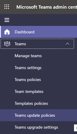 update policies in Microsoft Teams