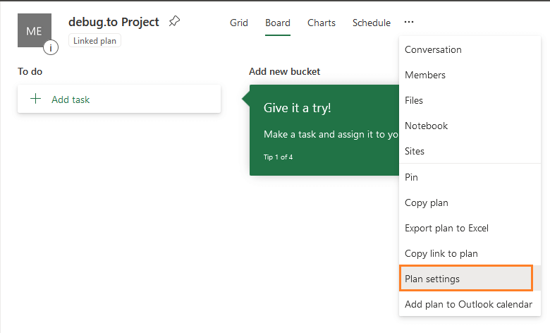 Change plan settings for plan list in SharePoint Online