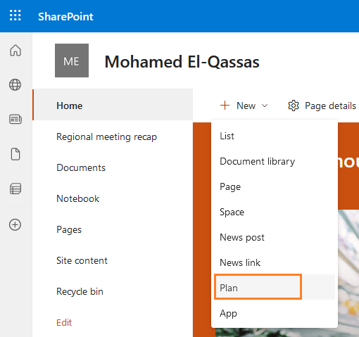 Create a Plan in SharePoint Online