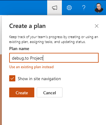 Create a Plan list in SharePoint Online