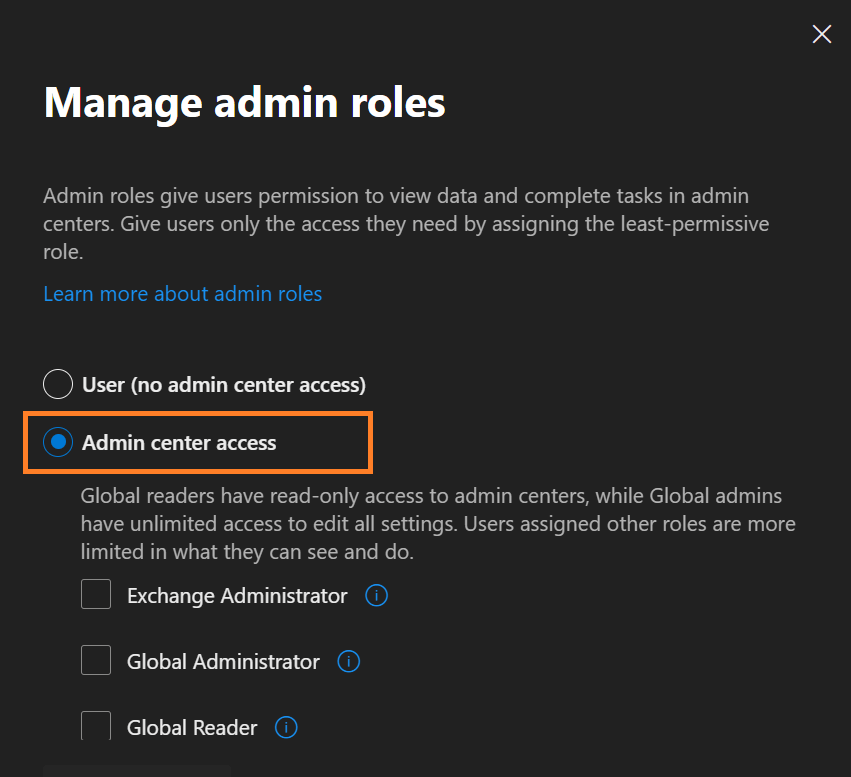 You don't have access to the Teams Admin Center