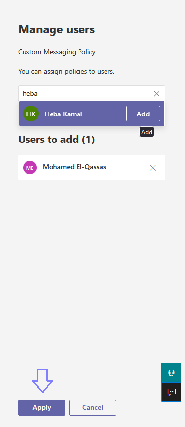 Add and Manage users for custom policy in Microsoft Teams