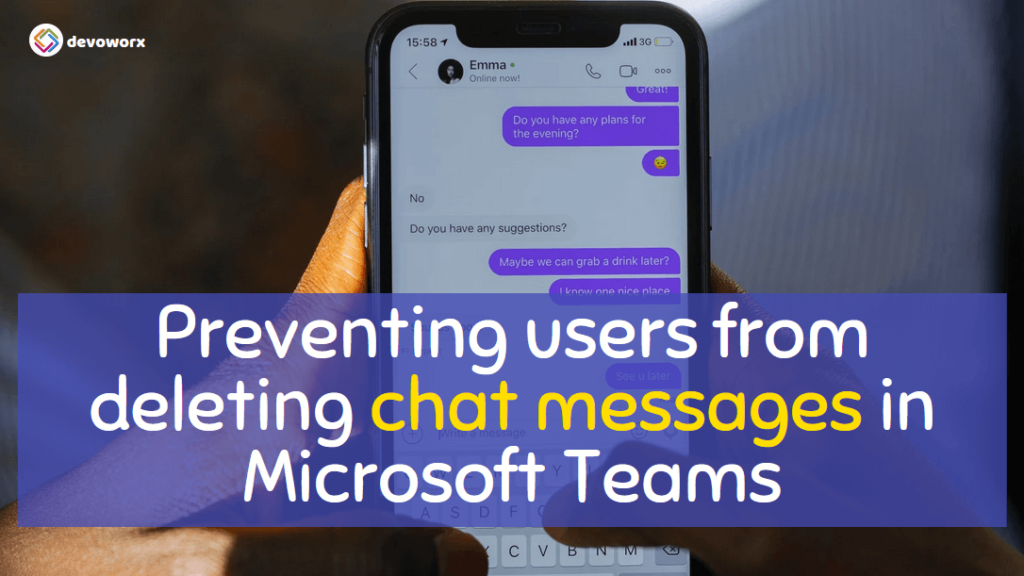 How to disable message deletion in Private chat in Microsoft Teams