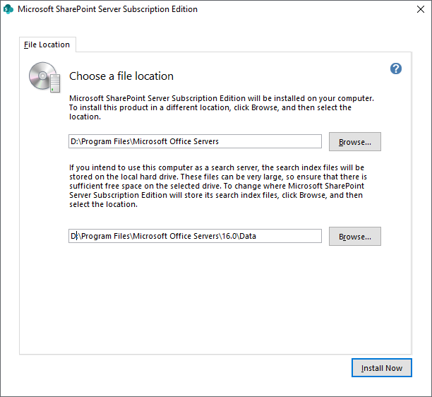 Install SharePoint Subscription